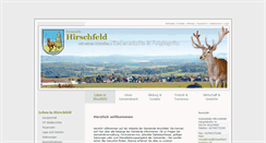 Desktop Screenshot of hirschfeld-sachsen.de