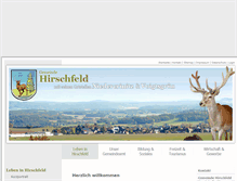 Tablet Screenshot of hirschfeld-sachsen.de